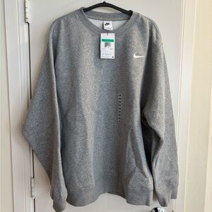 Nike Men's Heather Gray Joggers and Sweatshirt